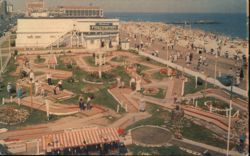 Miniature Golf Course at Second Ave. on Boardwalk, Asbury Park, NJ Postcard