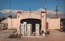 Richfield Gas Station, Cucamonga, California Postcard