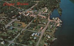 Aerial View of Copper Harbor, Keweenaw County, MI Postcard