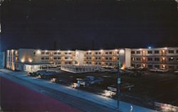 Travelodge Motel, Louisville, KY - Night View Postcard