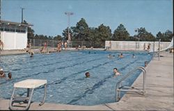 Fort Polk Olympic-Size Pool Postcard