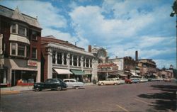 On the Square, Baraboo WI - Al. Ringling Theatre Postcard