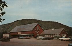 Big Red Barn, Bellows Falls VT Postcard