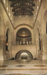 Interior of the Church on Mount Tabor Postcard