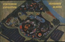 Alaska 67 Centennial Exposition, Fairbanks AK Postcard