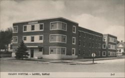 Gleason Hospital - Larned, KS Postcard