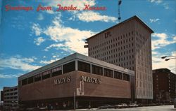 Macy's and Kansas Power and Light, Topeka, KS Postcard