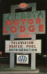 La Posta Motor Lodge, El Paso, Texas Postcard