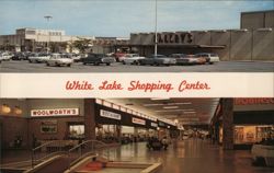 White Lake Shopping Center, Topeka KS Postcard