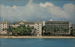 Moana Hotel, Waikiki Beach, Hawaii Postcard