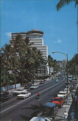 Kalakaua Avenue, Waikiki, Diamond Head Postcard