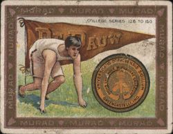 DePauw University College Pennant, Greencastle, IN Seal Cigarette Card