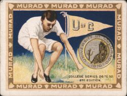 University of Colorado Runner Planting Pennant Cigarette Card