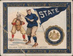 Pennsylvania State College Baseball Team Cigarette Card