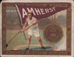 Amherst College Track and Field Athlete, College Series Cigarette Card