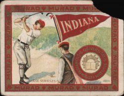 Indiana University Golf Cigarette Card