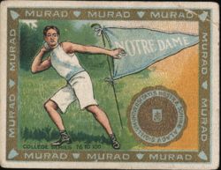 Notre Dame Track and Field Athlete Cigarette Card