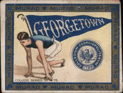 Georgetown University Track Runner, College Series Cigarette Card