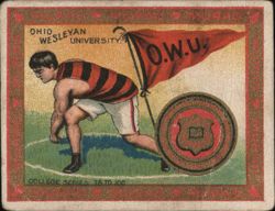 Ohio Wesleyan University Runner and Pennant Cigarette Card