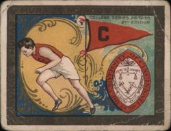 University of Cincinnati College Series Runner with Pennant Cigarette Card