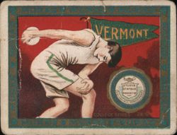 University of Vermont College Series Discus Thrower Cigarette Card