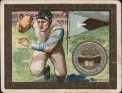 Tufts College Football Player, College Series 26-50 Cigarette Card