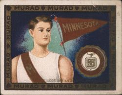 University of Minnesota College Pennant Cigarette Card