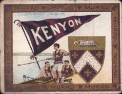 Kenyon College Rowing Team and Pennant Cigarette Card