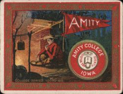 Amity College, Iowa - College Series Cigarette Card