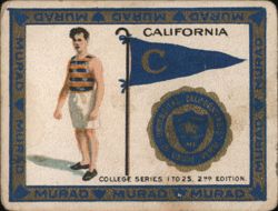 University of California Athlete, College Series Cigarette Card