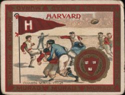 Harvard University Football Game Cigarette Card