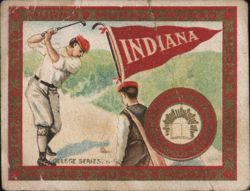 Indiana University Golfer, College Series 26-50 Cigarette Card