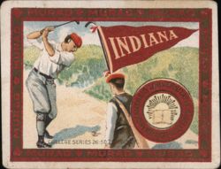 Indiana University Golfer, College Series Cigarette Card