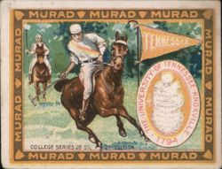 University of Tennessee Polo Player Cigarette Card