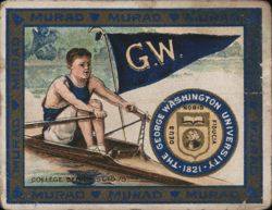 George Washington University Rower Cigarette Card