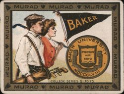 Baker University College Series Cigarette Card