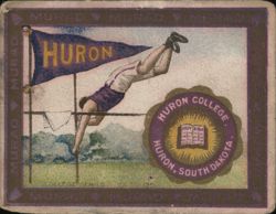 Huron College, College Series Cigarette Card