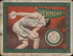 University of Vermont, Discus Thrower, College Series 26-50 Cigarette Card