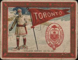 University of Toronto Pennant and Seal Cigarette Card