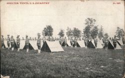 Shelter Tents, U.S. Infantry Postcard