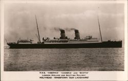 R.M.S. "Hibernia", "Cambria", and "Scotia" Postcard