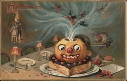 Napoleon Halloween Apple Dessert Postcard