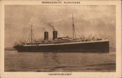 LeConte-De-Lisle Ocean Liner Postcard