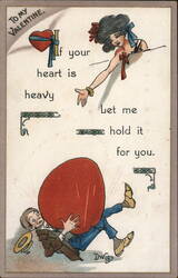 To My Valentine - If Your Heart is Heavy, Let Me Hold It For You Postcard