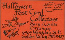 Halloween Post Card Collectors Postcard