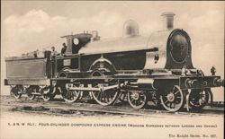 L. & N.W. Rly., Four-Cylinder Compound Express Engine Postcard