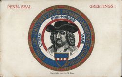 UPenn State University Seal Postcard