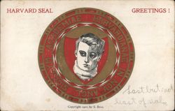 Harvard University Seal, Greetings Postcard