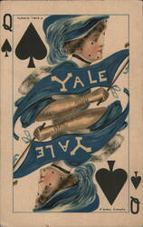 Queen of Spades, Yale College Girl, Tuck's Postcard