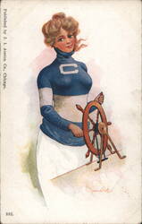 Columbia College Girl (or Colby) Postcard